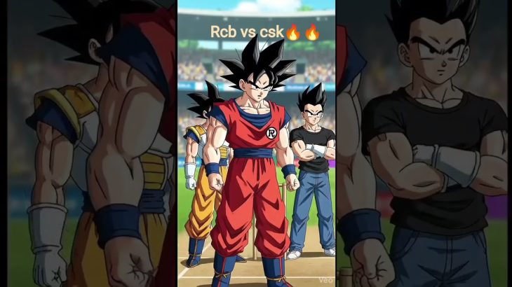 “RCB ya CSK? 🤯 Aakhir Kaun Jeetega!”#goku #vegeta #dragonball #rcb #csk #ipl #cricket